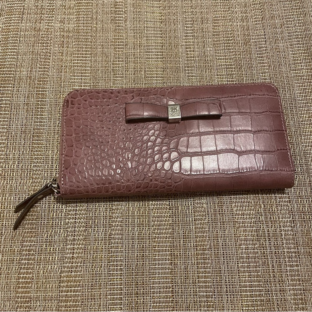 Anne Klein zip around wallet